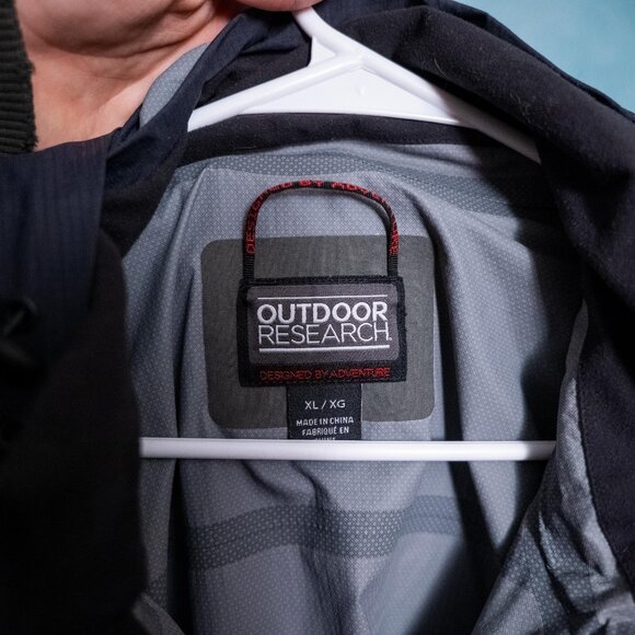 Outdoor Research Jacket Men’s XL Black Ventia Windbreaker Shell Waterproof - Picture 5 of 12